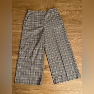 Halogen Gray Dress Pants Classic Plaid Design,size  6p